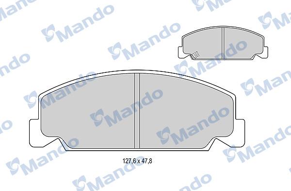 Mando MBF015077 - Kit pastiglie freno, Freno a disco autozon.pro