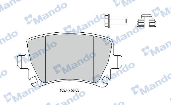 Mando MBF015194 - Kit pastiglie freno, Freno a disco autozon.pro