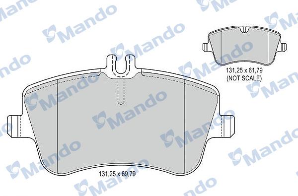 Mando MBF015149 - Kit pastiglie freno, Freno a disco autozon.pro