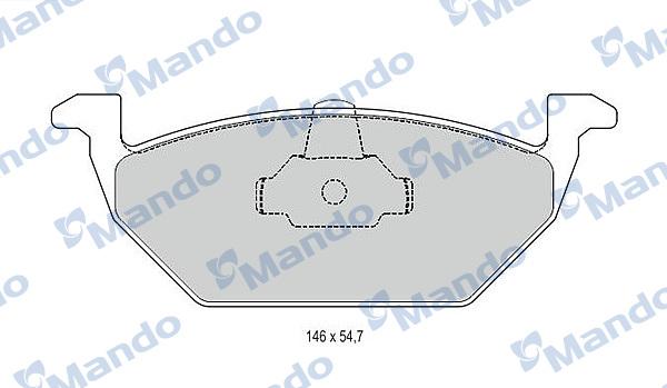 Mando MBF015144 - Kit pastiglie freno, Freno a disco autozon.pro