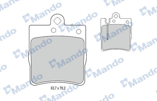 Mando MBF015142 - Kit pastiglie freno, Freno a disco autozon.pro