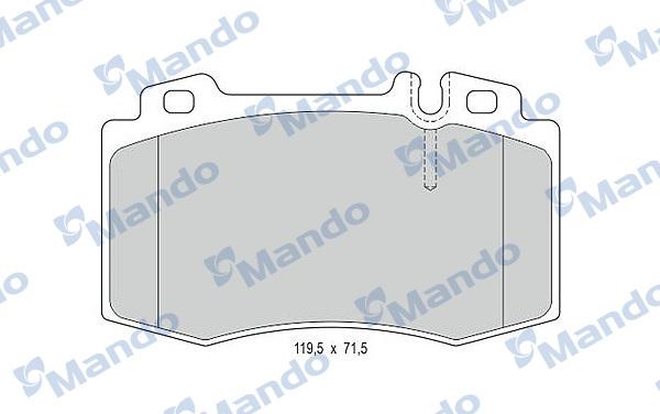 Mando MBF015154 - Kit pastiglie freno, Freno a disco autozon.pro