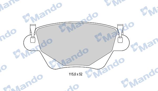 Mando MBF015152 - Kit pastiglie freno, Freno a disco autozon.pro