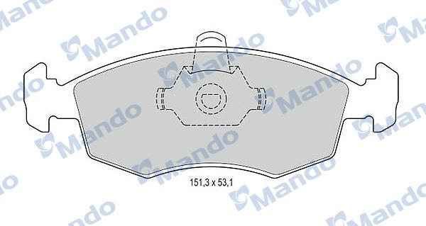 Mando MBF015174 - Kit pastiglie freno, Freno a disco autozon.pro