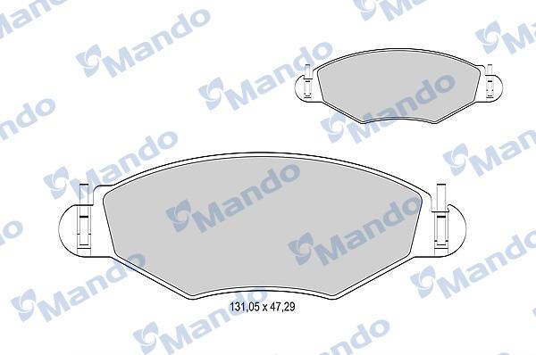 Mando MBF015163 - Kit pastiglie freno, Freno a disco autozon.pro