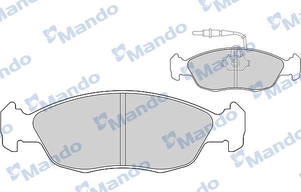 Mando MBF015114 - Kit pastiglie freno, Freno a disco autozon.pro