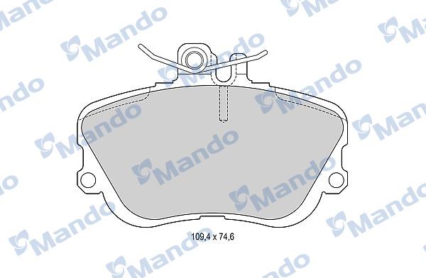 Mando MBF015107 - Kit pastiglie freno, Freno a disco autozon.pro