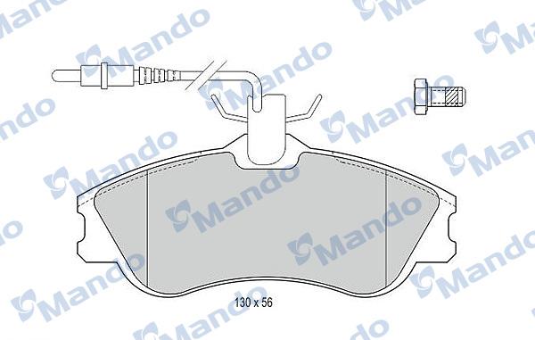 Mando MBF015118 - Kit pastiglie freno, Freno a disco autozon.pro