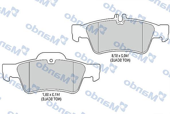 Mando MBF015189 - Kit pastiglie freno, Freno a disco autozon.pro