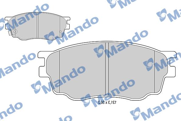 Mando MBF015184 - Kit pastiglie freno, Freno a disco autozon.pro