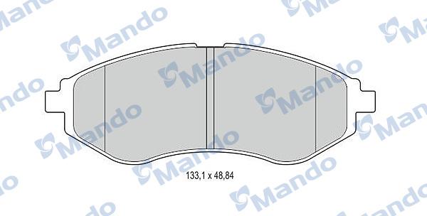 Mando MBF015186 - Kit pastiglie freno, Freno a disco autozon.pro