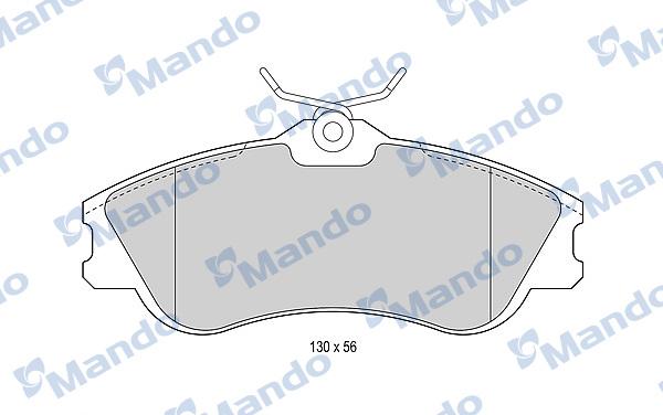 Mando MBF015188 - Kit pastiglie freno, Freno a disco autozon.pro