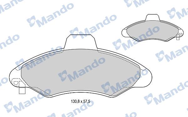 Mando MBF015130 - Kit pastiglie freno, Freno a disco autozon.pro