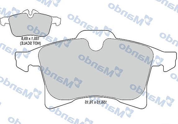 Mando MBF015133 - Kit pastiglie freno, Freno a disco autozon.pro