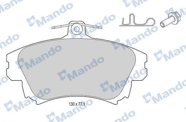 Mando MBF015132 - Kit pastiglie freno, Freno a disco autozon.pro