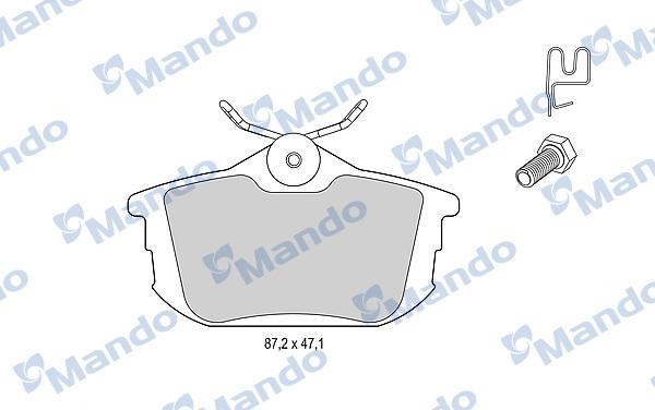 Mando MBF015126 - Kit pastiglie freno, Freno a disco autozon.pro