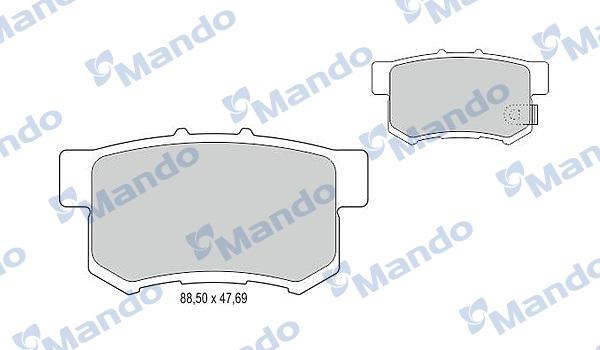 Mando MBF015507 - Kit pastiglie freno, Freno a disco autozon.pro