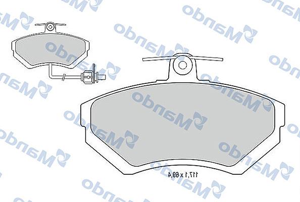 Mando MBF015123 - Kit pastiglie freno, Freno a disco autozon.pro