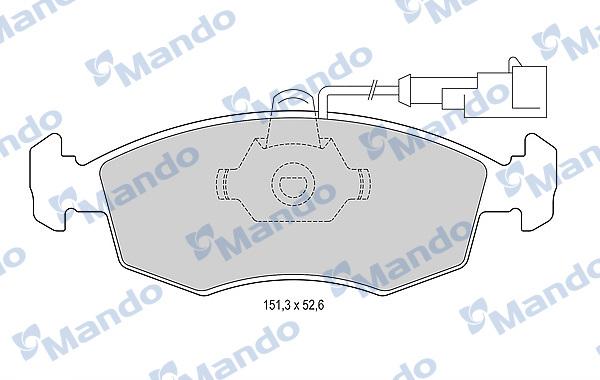 Mando MBF015177 - Kit pastiglie freno, Freno a disco autozon.pro