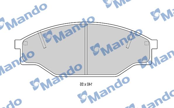 Mando MBF015846 - Kit pastiglie freno, Freno a disco autozon.pro