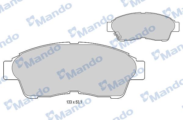 Mando MBF015854 - Kit pastiglie freno, Freno a disco autozon.pro