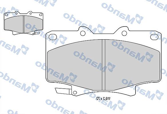 Mando MBF015856 - Kit pastiglie freno, Freno a disco autozon.pro