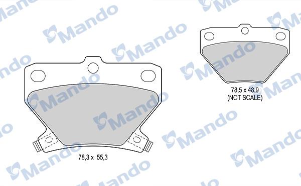 Mando MBF015850 - Kit pastiglie freno, Freno a disco autozon.pro