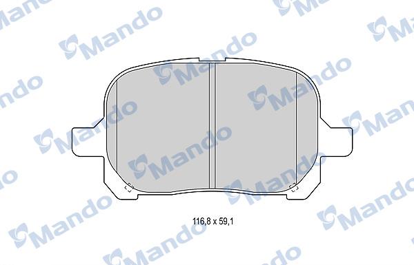 Mando MBF015857 - Kit pastiglie freno, Freno a disco autozon.pro