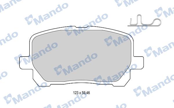 Mando MBF015865 - Kit pastiglie freno, Freno a disco autozon.pro