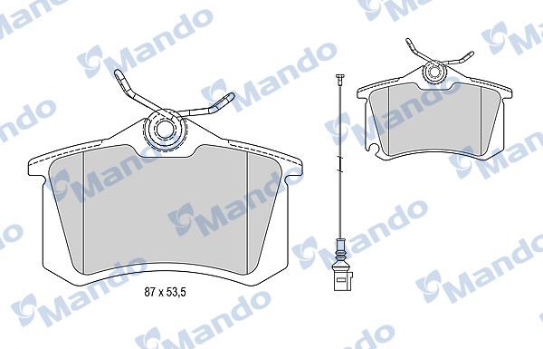 Mando MBF015810 - Kit pastiglie freno, Freno a disco autozon.pro