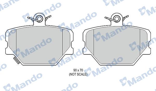 Mando MBF015813 - Kit pastiglie freno, Freno a disco autozon.pro