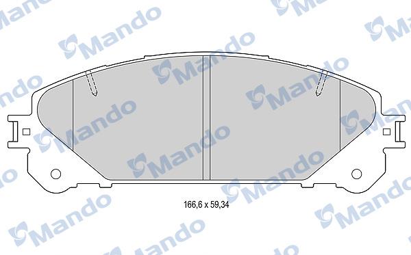 Mando MBF015886 - Kit pastiglie freno, Freno a disco autozon.pro