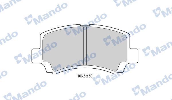 Mando MBF015837 - Kit pastiglie freno, Freno a disco autozon.pro