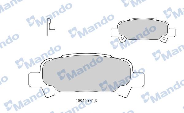 Mando MBF015820 - Kit pastiglie freno, Freno a disco autozon.pro