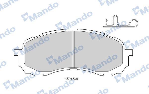 Mando MBF015828 - Kit pastiglie freno, Freno a disco autozon.pro