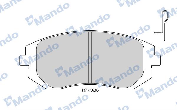 Mando MBF015829 - Kit pastiglie freno, Freno a disco autozon.pro