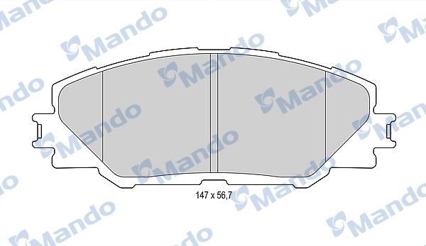 Mando MBF015875 - Kit pastiglie freno, Freno a disco autozon.pro