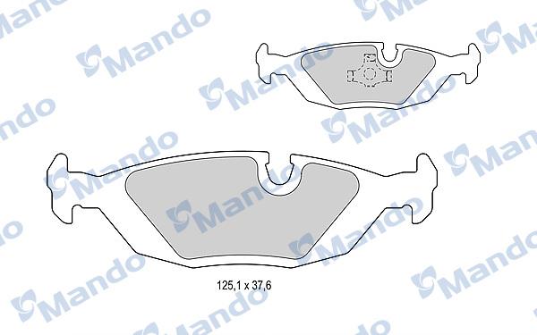 Mando MBF015396 - Kit pastiglie freno, Freno a disco autozon.pro