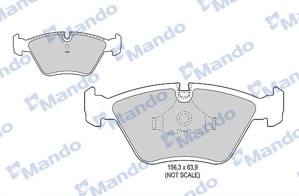 Mando MBF015398 - Kit pastiglie freno, Freno a disco autozon.pro