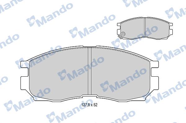 Mando MBF015340 - Kit pastiglie freno, Freno a disco autozon.pro