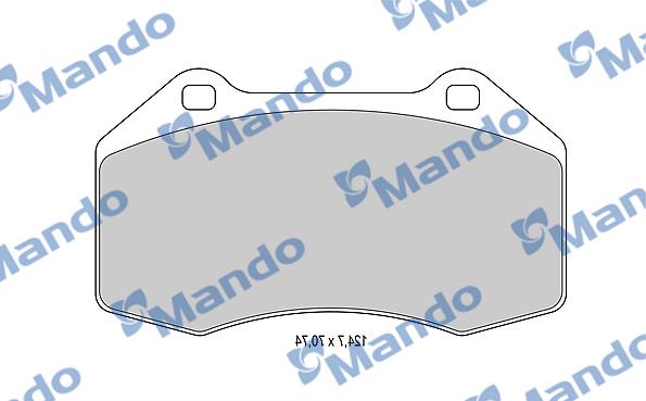 Mando MBF015359 - Kit pastiglie freno, Freno a disco autozon.pro