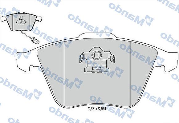 Mando MBF015369 - Kit pastiglie freno, Freno a disco autozon.pro