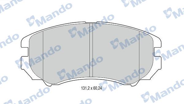 Mando MBF015308 - Kit pastiglie freno, Freno a disco autozon.pro