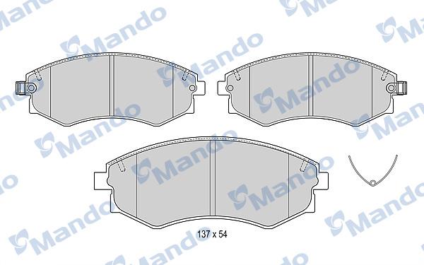 Mando MBF015335 - Kit pastiglie freno, Freno a disco autozon.pro