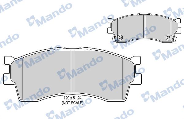 Mando MBF015317 - Kit pastiglie freno, Freno a disco autozon.pro