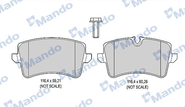 Mando MBF015379 - Kit pastiglie freno, Freno a disco autozon.pro