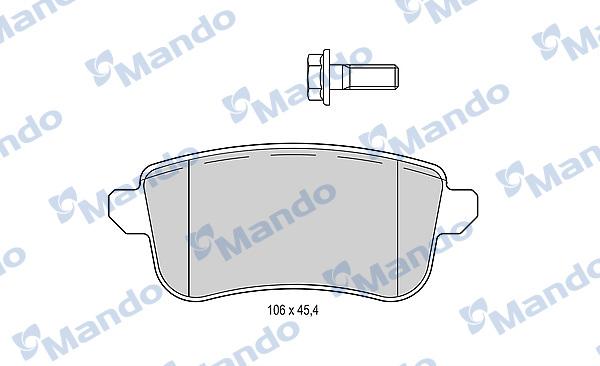 Mando MBF015295 - Kit pastiglie freno, Freno a disco autozon.pro