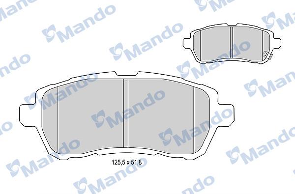 Mando MBF015245 - Kit pastiglie freno, Freno a disco autozon.pro