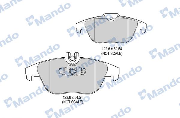 Mando MBF015243 - Kit pastiglie freno, Freno a disco autozon.pro