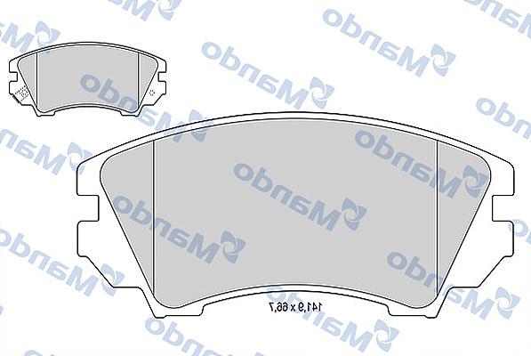 Mando MBF015254 - Kit pastiglie freno, Freno a disco autozon.pro